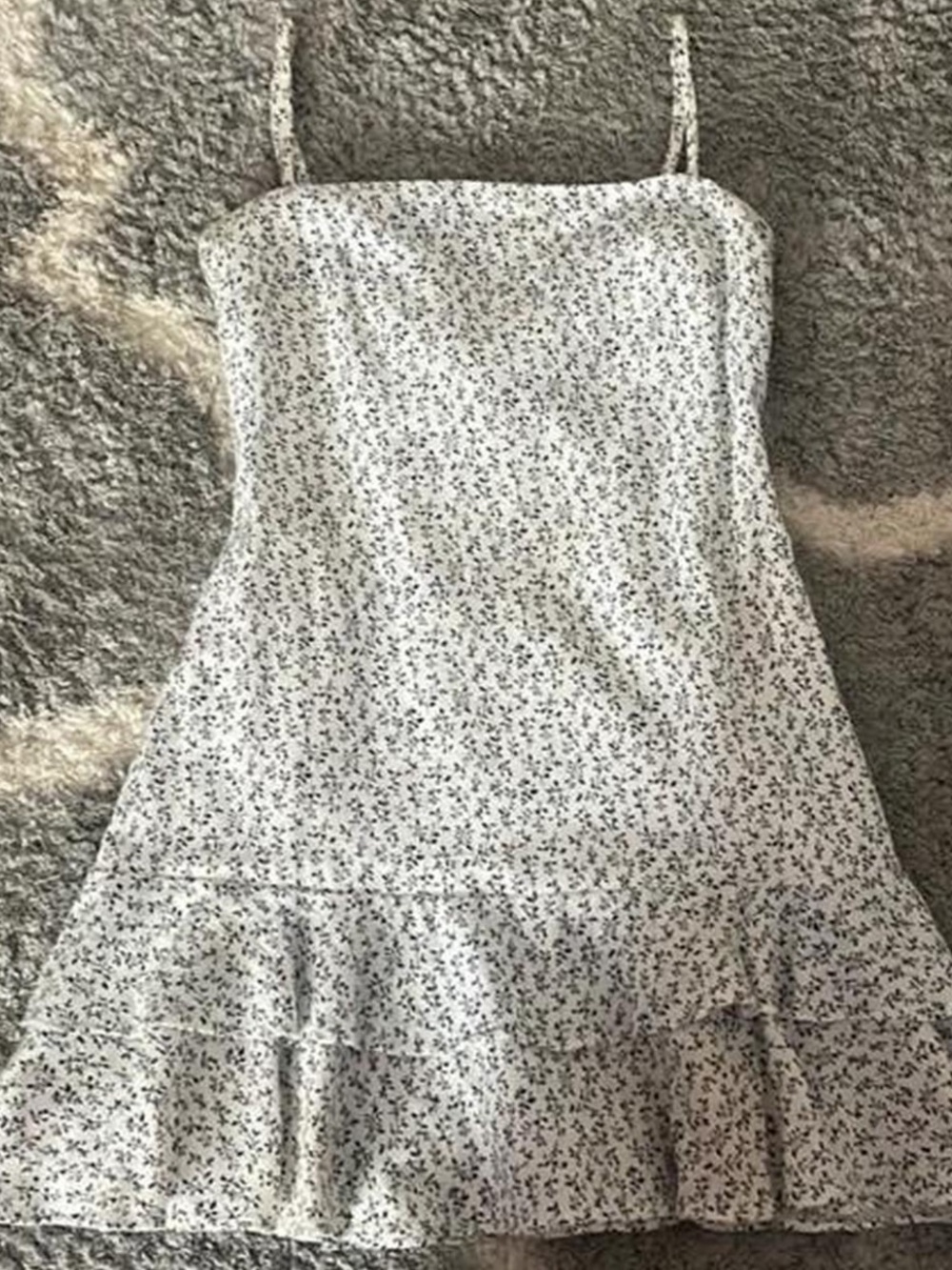 Princess Polly White Mini Dress with Black Floral Print